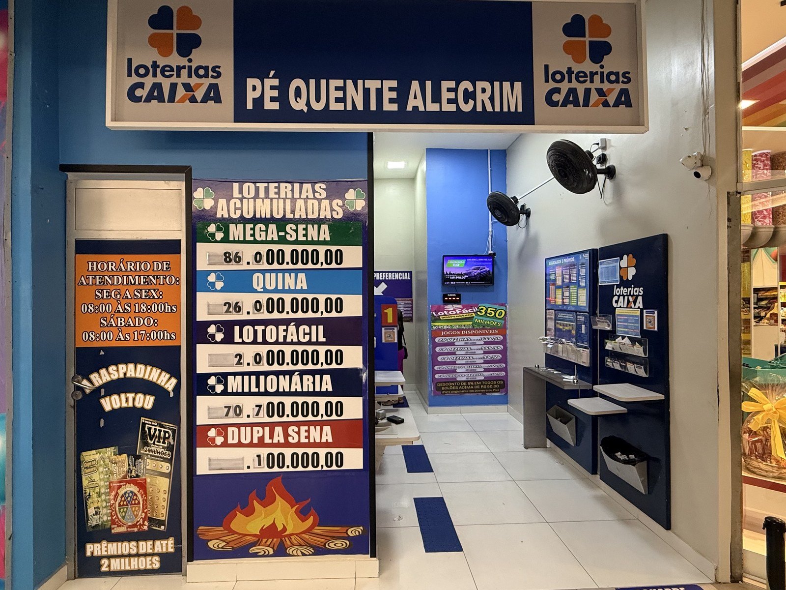 Fachada da loja
